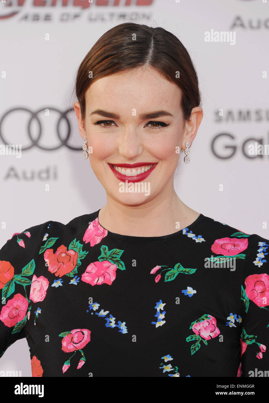 ELIZABETH HENSTRIDGE U.S. Fllm Schauspielerin im April 2015. Foto Jeffrey Mayer Stockfoto