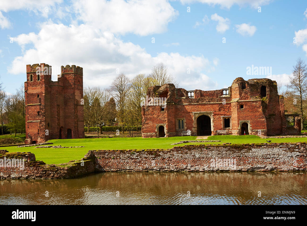 Blick auf Kirby ergibt Burg, Leicestershire. Stockfoto