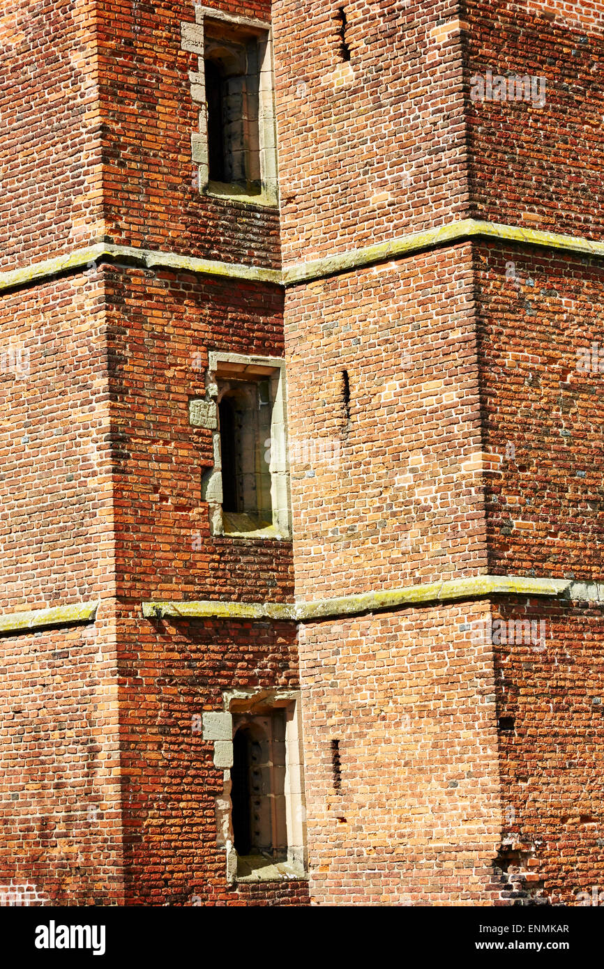 Blick auf Kirby ergibt Burg, Leicestershire. Stockfoto