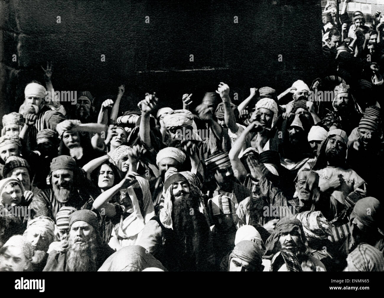 Intoleranz, USA 1916, aka: Liebe Kampf während des Alters, Regie: D. W. Griffith, Das Volk von Jerusalem Stockfoto