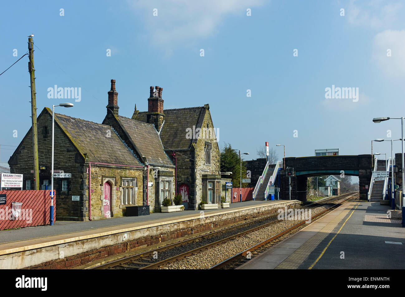 Burscough Bridge Station, Lancashire Stockfoto