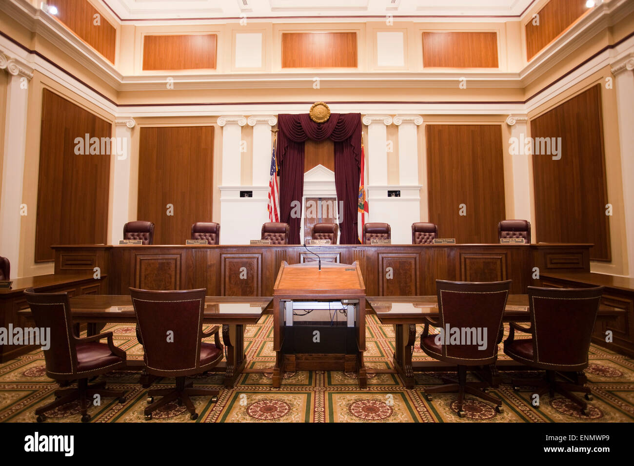Courtroom Interior Stockfotos Courtroom Interior Bilder