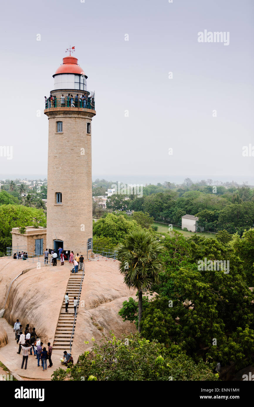 Mamallapuram Leuchtturm. Stockfoto