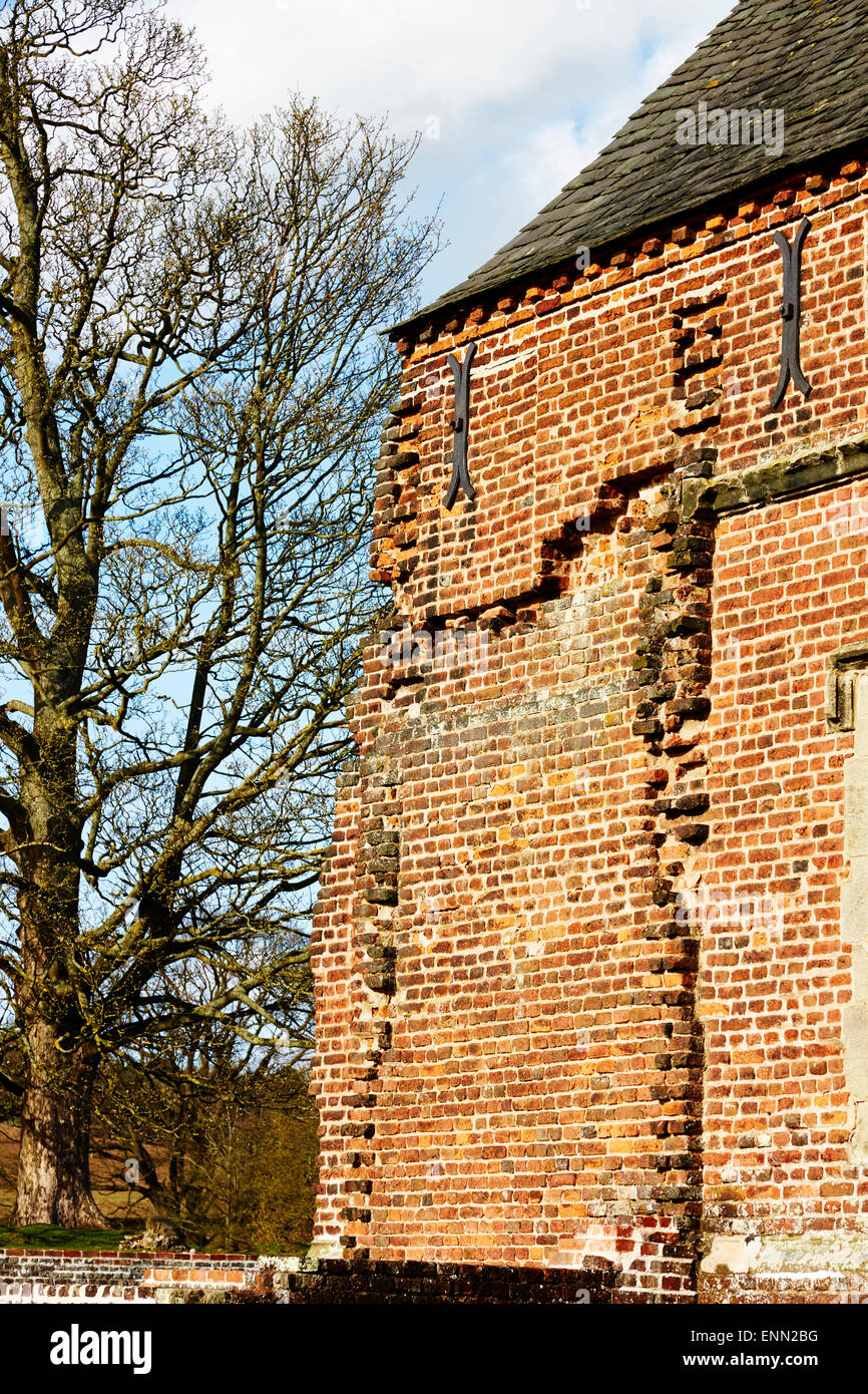 Historische Gebäude in Bradgate Park, Leicestershire. Stockfoto