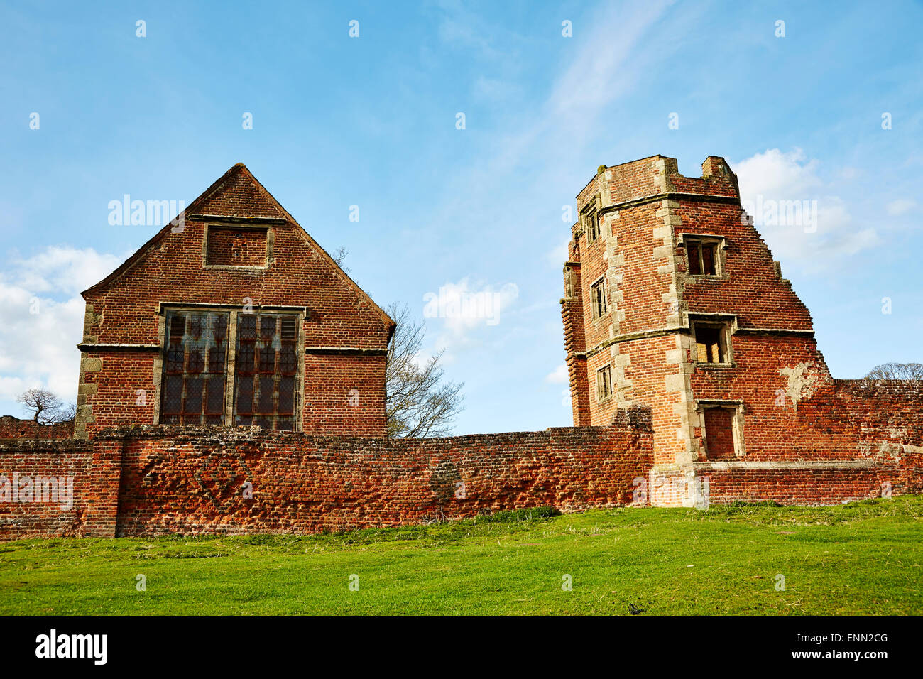 Historische Gebäude in Bradgate Park, Leicestershire. Stockfoto