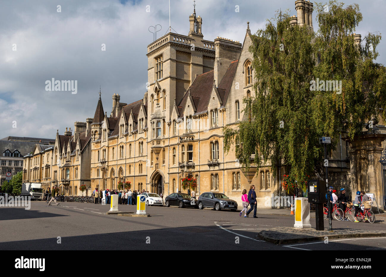 Großbritannien, England, Oxford.  Am Balliol College, Broad Street. Stockfoto