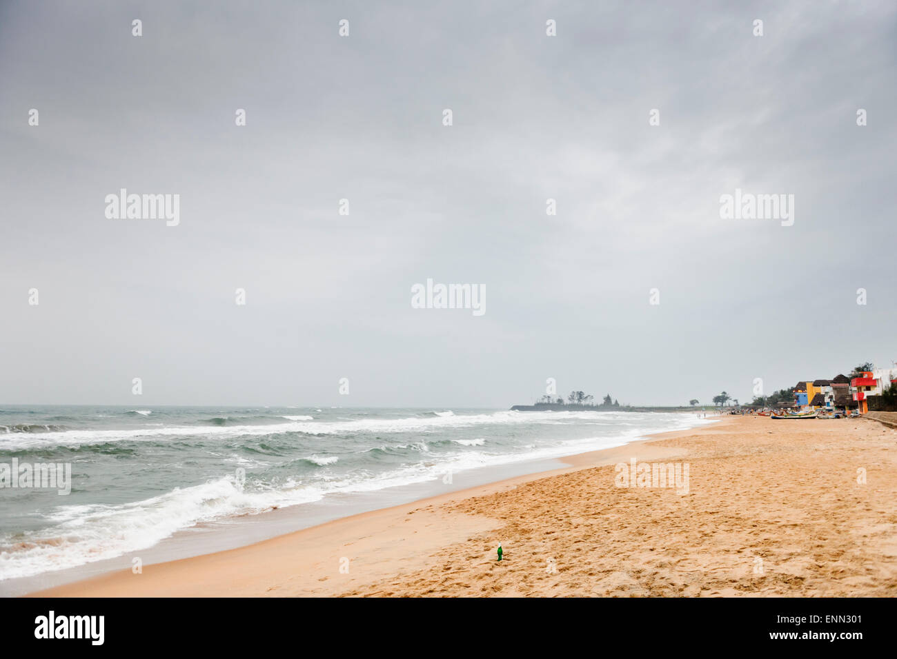 Mamallapuram Strand. Stockfoto
