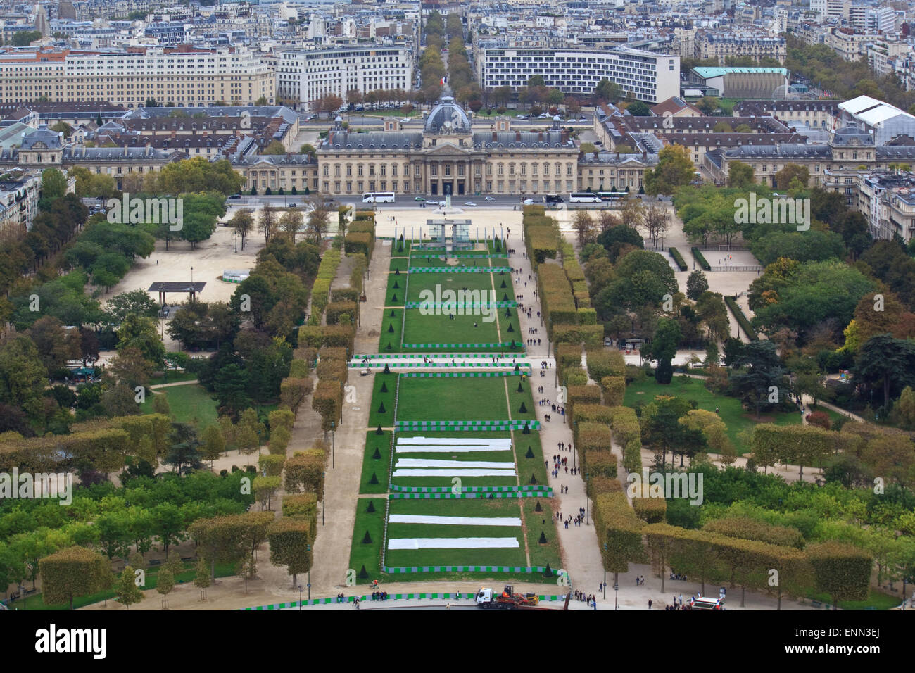 Champs de Mars in Paris, Frankreich Stockfoto