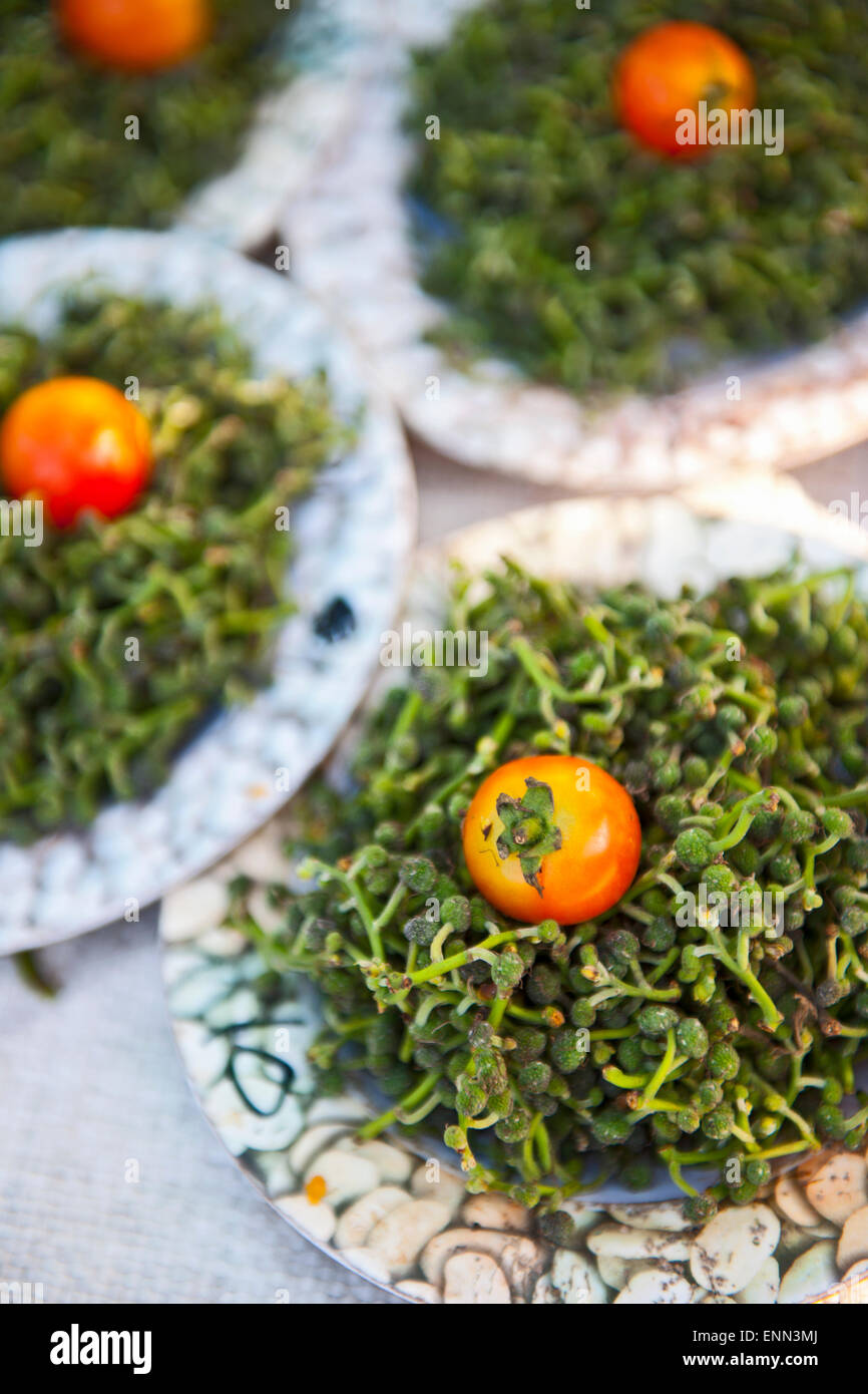 frisches Obst und Gemüse auf einem Thai Street-Markt Stockfoto