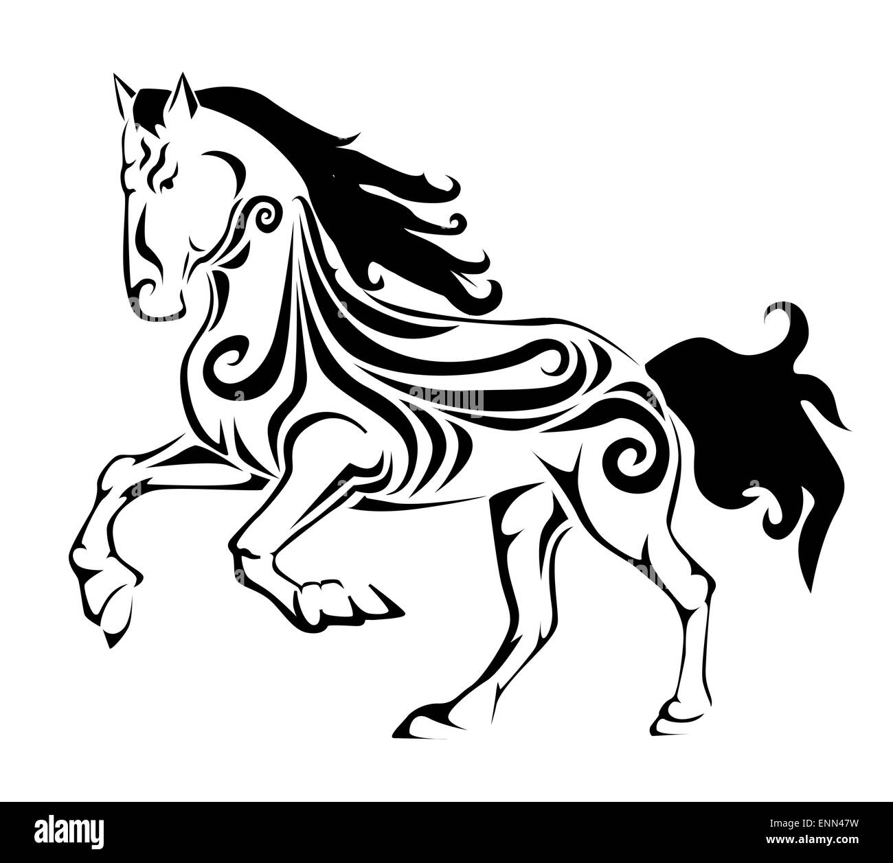 Abstrakte Pferd Stock Vektor
