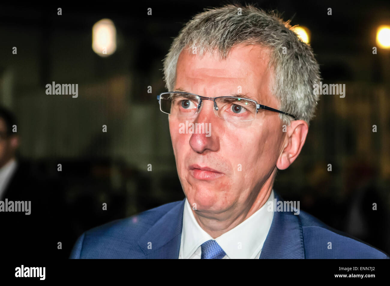 Sinn Féin Mairtin O Muilleoir Stockfoto