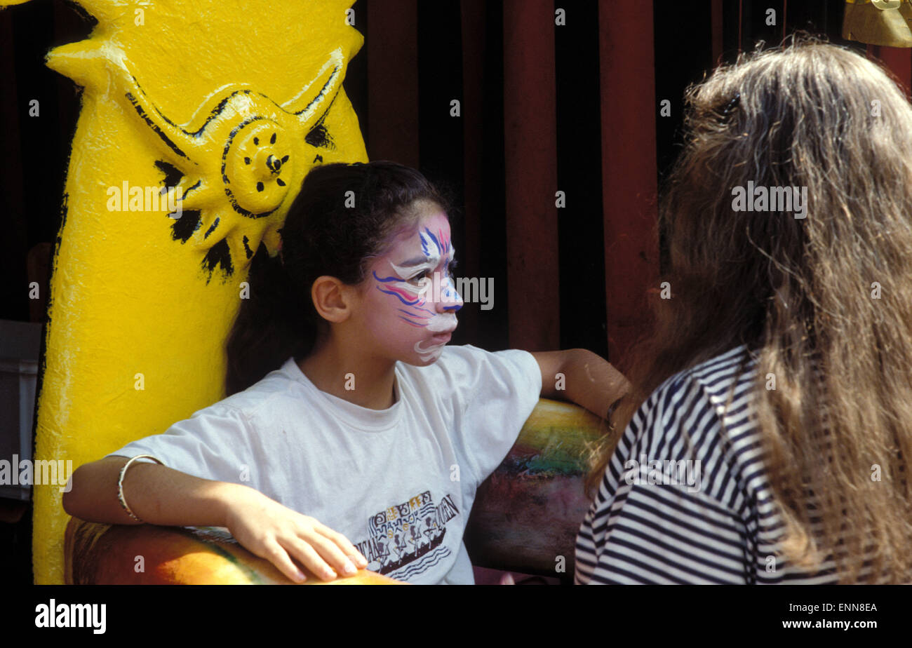BEL, Belgien, Brüssel, Kind bei einem Straßenfest.  BEL, Belgien, Bruessel, freundlich Bei Einem Straßenfestes. Stockfoto