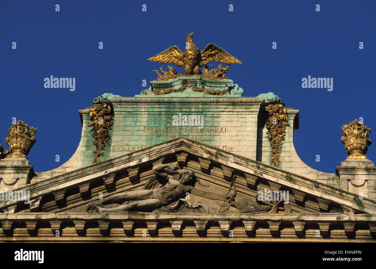 BEL, Belgien, Brüssel, Haus am Grand Place.  BEL, Belgien, Bruessel, Haus bin Grand Place. Stockfoto