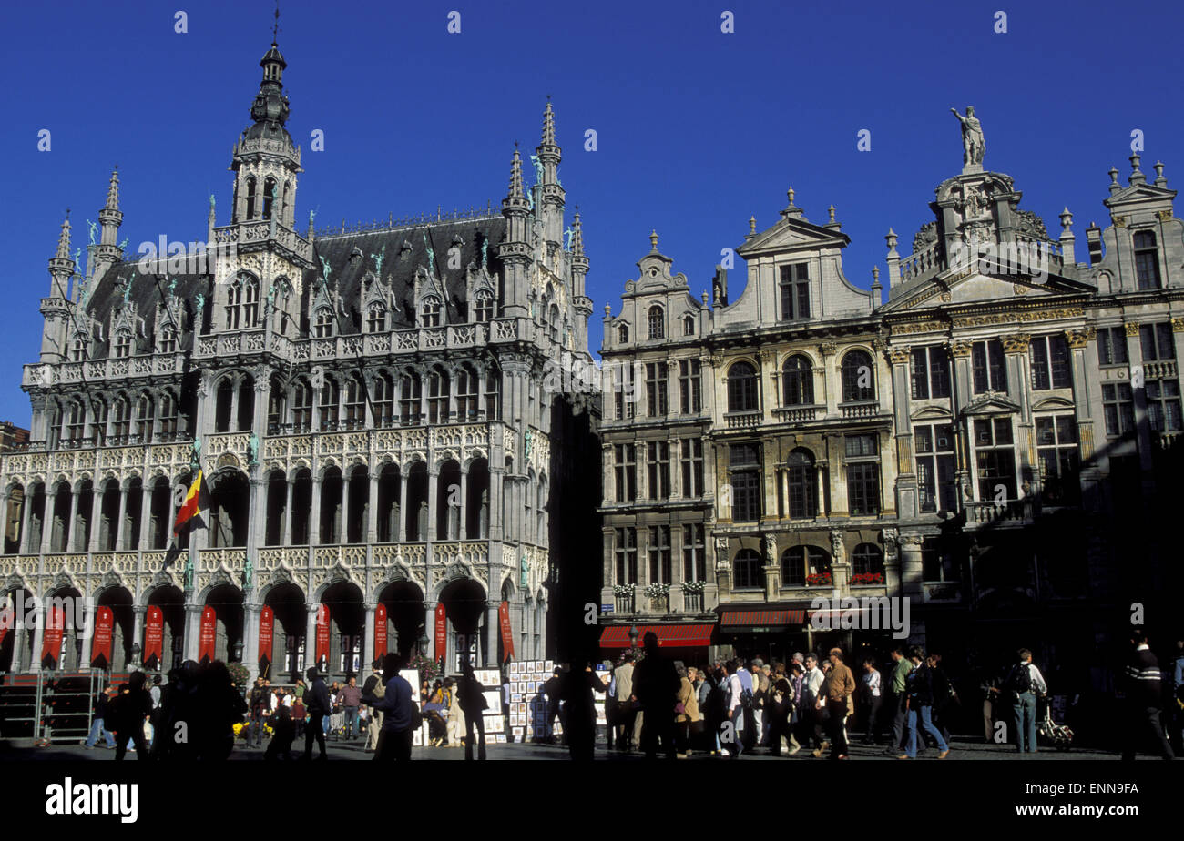 BEL, Belgien, Brüssel, das Maison Du Roi und Gilde befindet sich auf der Grand Place.  BEL, Belgien, Bruessel, Das Maison du Roi Und Gi Stockfoto