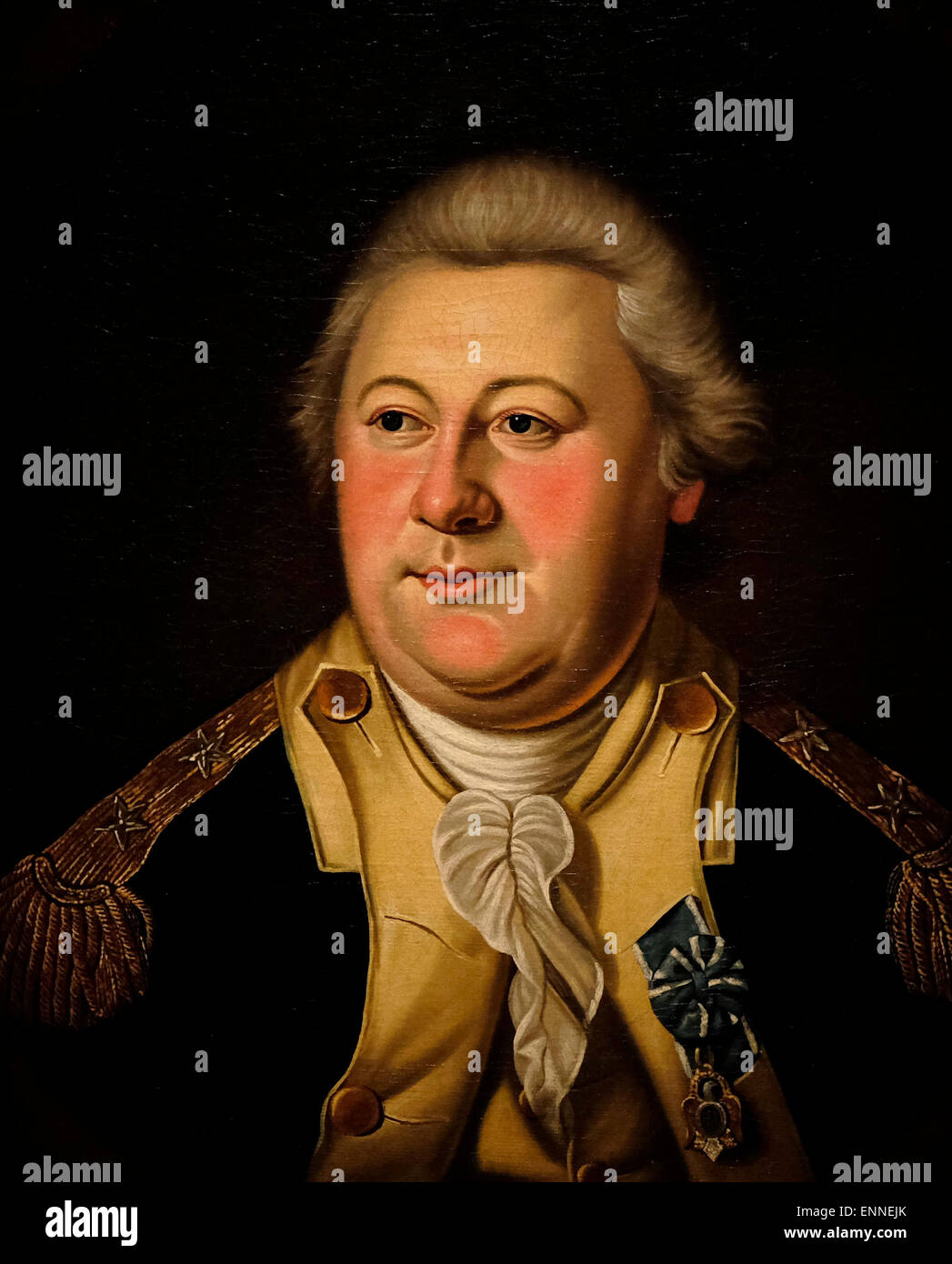 Henry Knox, ca. 1783 Henry Knox war ein Offizier der Kontinentalarmee und später der US Army und diente auch als erste United States Secretary of War von 1789 – 1794. Stockfoto