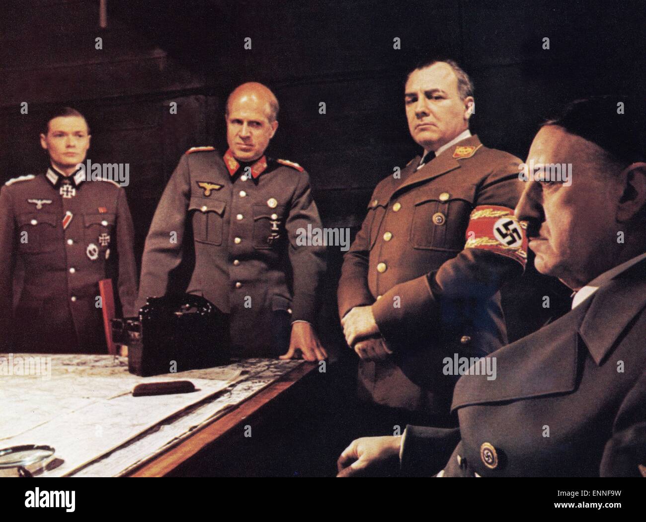 Hitler: Die letzten zehn Tage, Großbritannien/Italien 1973, Regie: Ennio De Concini, Monia: Alec Guinness, Mark Kingston, Stockfoto