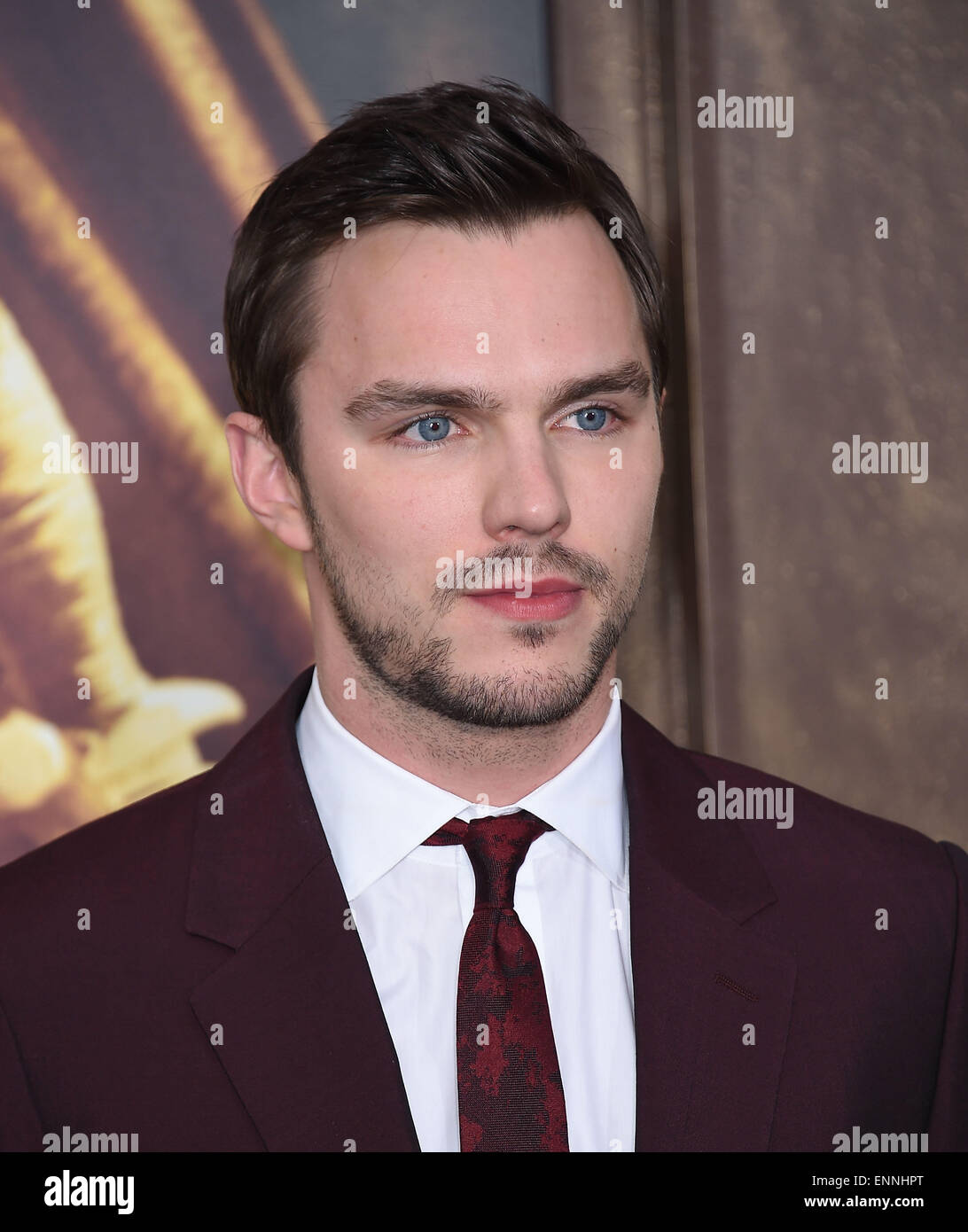 Hollywood, Kalifornien, USA. 7. Mai 2015. Nicholas Hoult kommt für die Premiere des Films "Mad Max: Fury Road" im chinesischen Theater. © Lisa O'Connor/ZUMA Draht/Alamy Live-Nachrichten Stockfoto