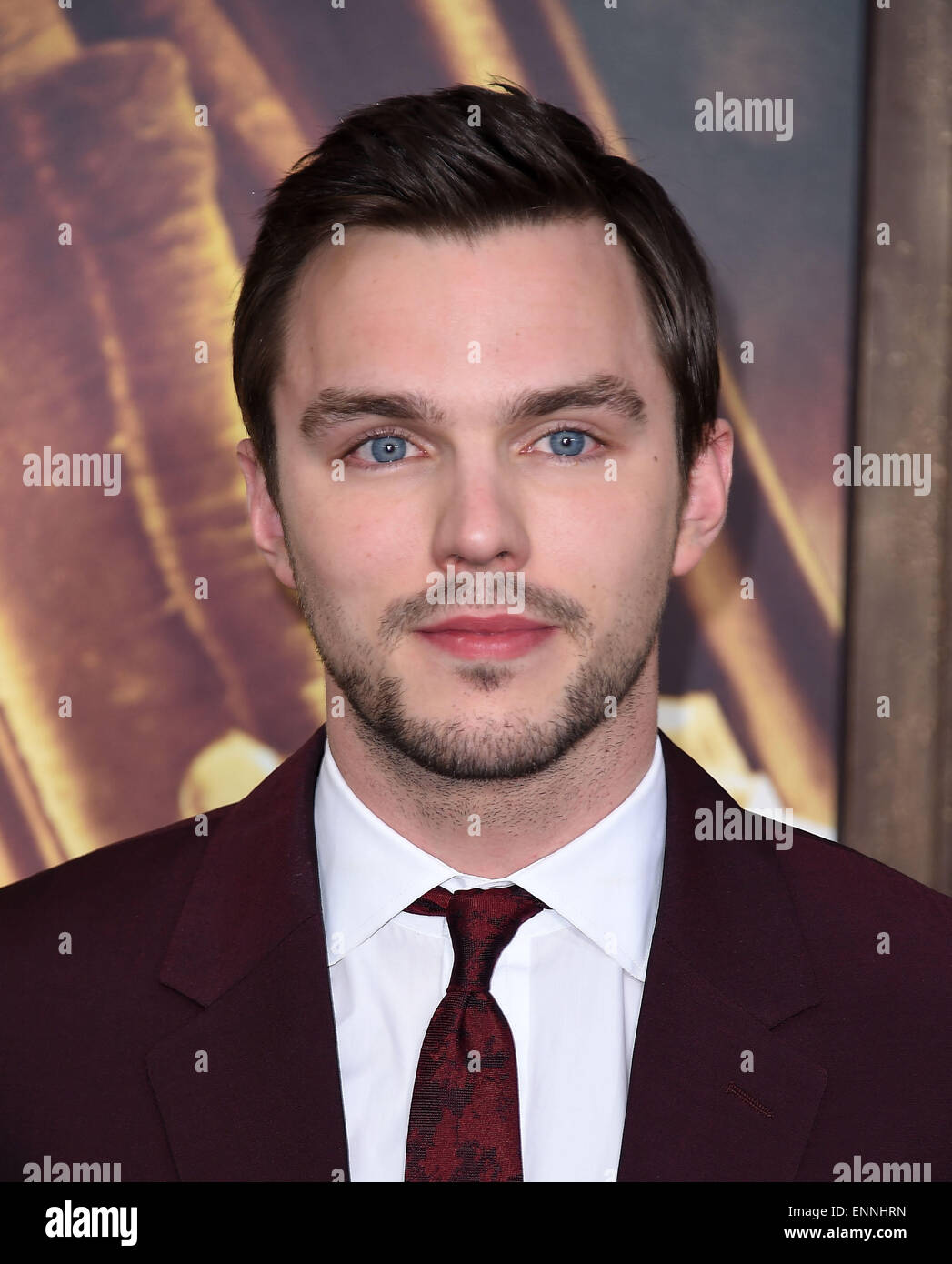 Hollywood, Kalifornien, USA. 7. Mai 2015. Nicholas Hoult kommt für die Premiere des Films "Mad Max: Fury Road" im chinesischen Theater. © Lisa O'Connor/ZUMA Draht/Alamy Live-Nachrichten Stockfoto