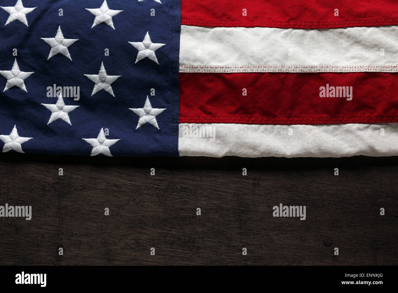 Amerikanische Flagge für Memorial Day oder 4th of July Stockfoto