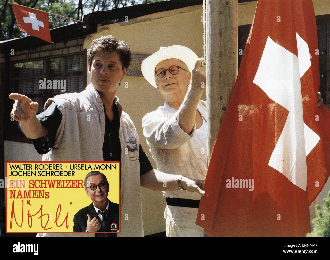 Ein Schweizer Namens Nötzli, Schweiz 1988, Gustav Ehmck, Walter Roderer, Ursela Monn, Jochen Schroeder Stockfoto