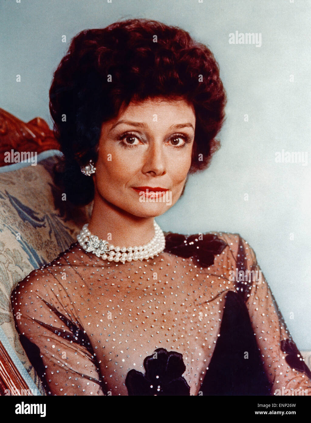 Sterben Sie USAmerikanische Schauspielerin Audrea Hepburn, Mitte 1970er Jahre. USamerikanische