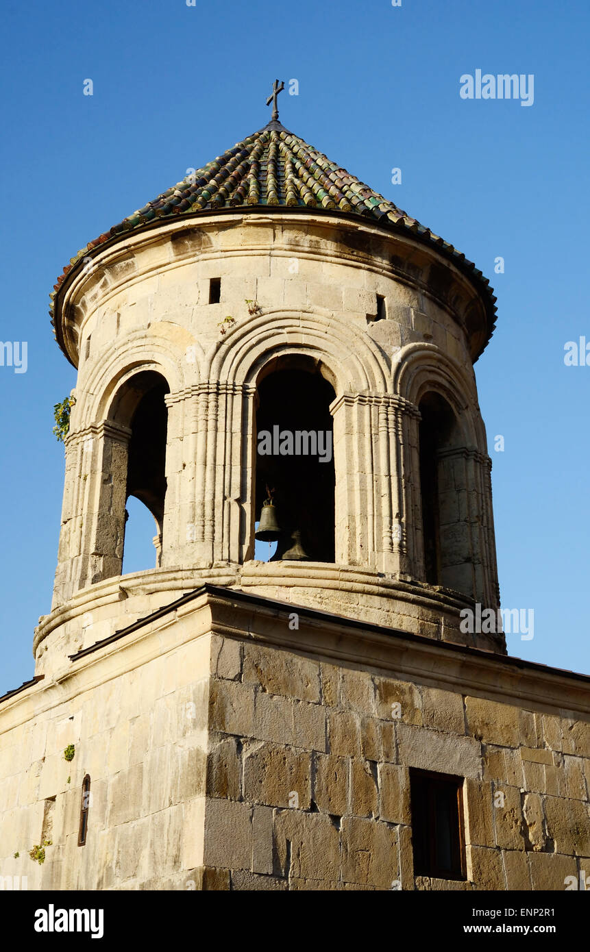 Glockenturm in Gelati Kloster in der Nähe von Kutaisi, Imeretien, Westgeorgien, UNESCO-Weltkulturerbe Stockfoto