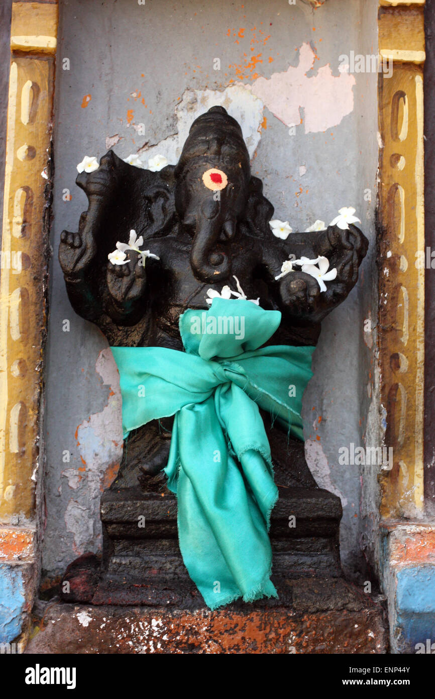 Ganesh Statue im koneswaram Kovil, Trincomalee, Sri Lanka Stockfoto
