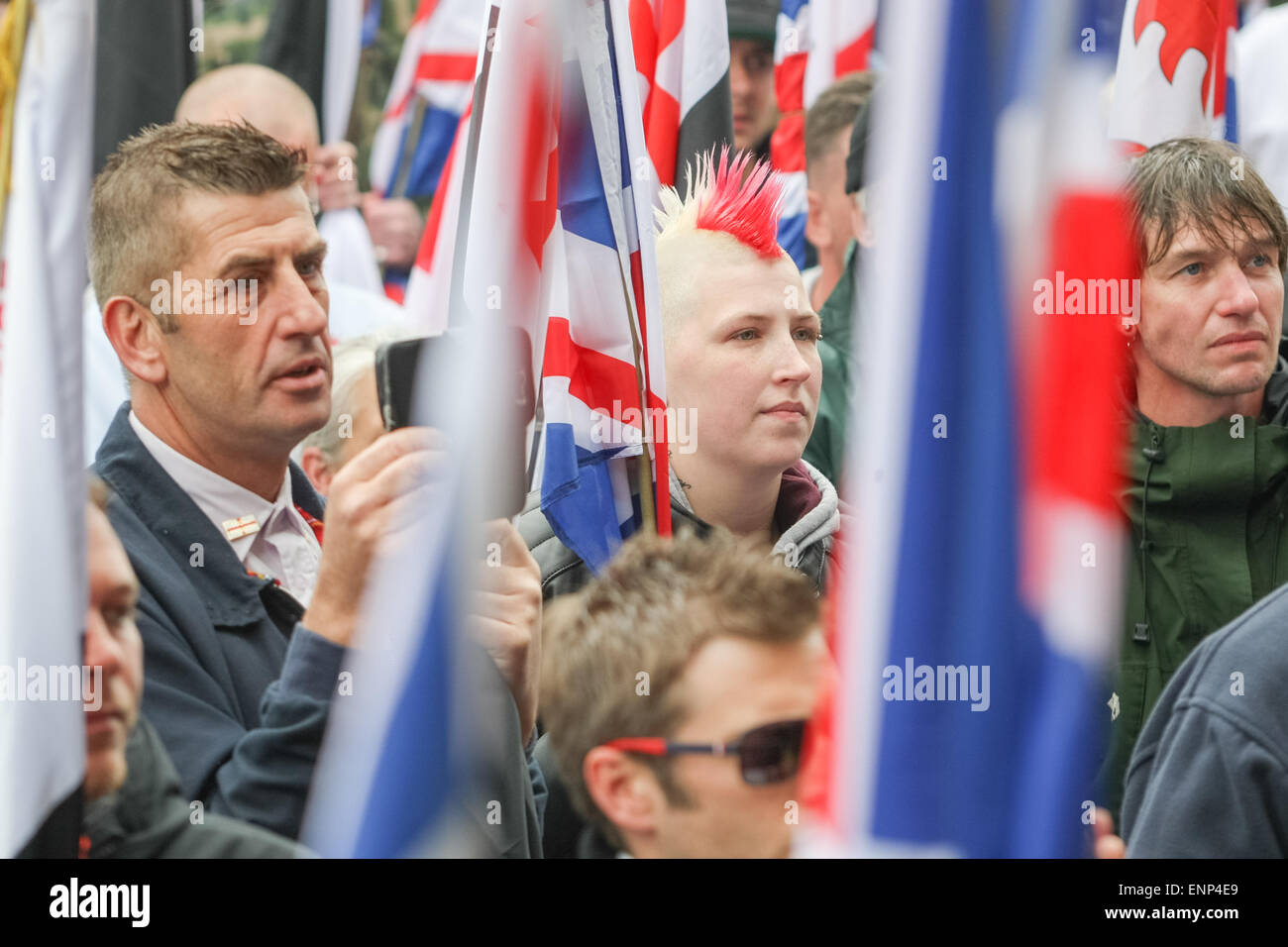 Großbritanniens erste - ein weit rechts nationalistischen politischen Partei - in Dudley, West Midlands uk Stockfoto