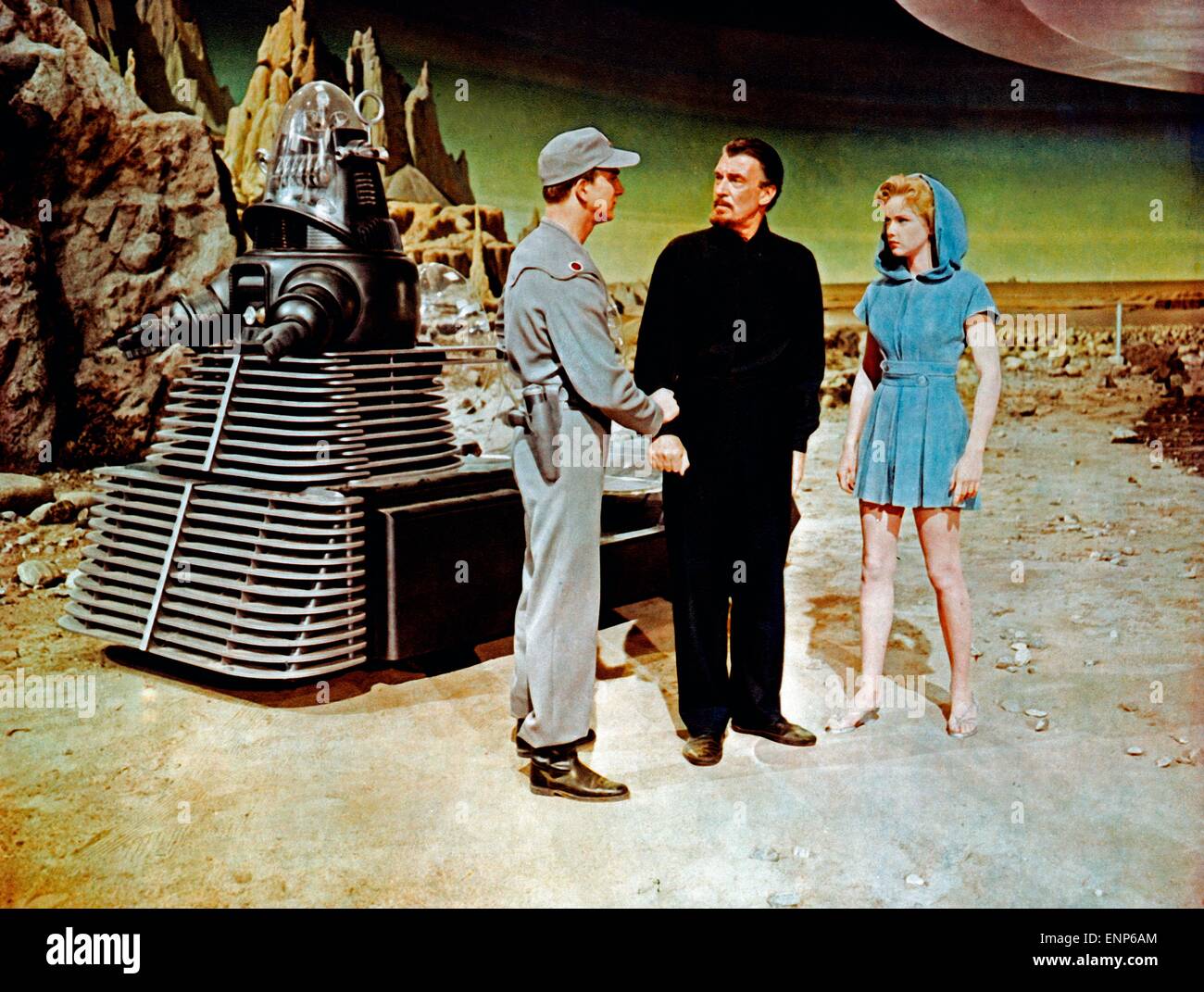 Planet, USA 1956, aka verboten: Alarm Im Weltall, Regie: Fred McLeod Wilcox, Monia: Anne Francis, Jack Kelly, Leslie Niels Stockfoto