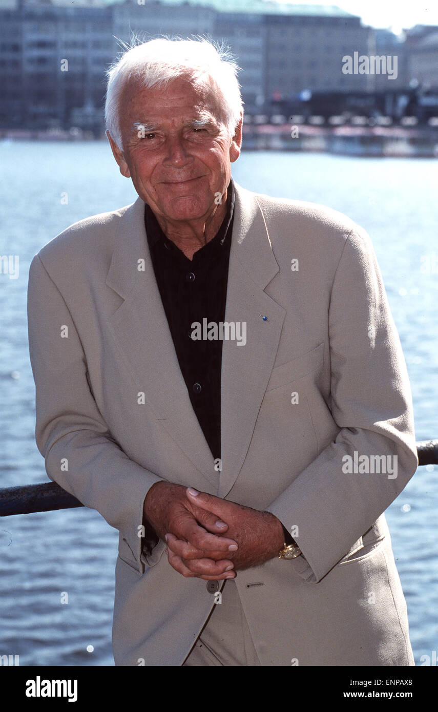 Schauspieler, Quizmaster, Entertainer Joachim - Blacky - Fuchsberger (1927 – 2014), Porträt, 1998. Deutscher Schauspieler und Showmaster Joac Stockfoto