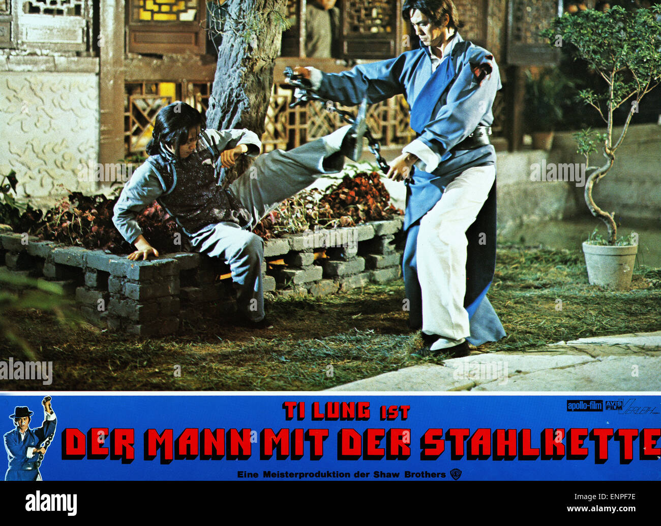 Cha Chi Nan Fei, aka: Der Mann Mit der Stahlkette, Hongkong 1980, Regie: Yuen Chor (als Chu Yuan), Monia: Ti Lung Stockfoto