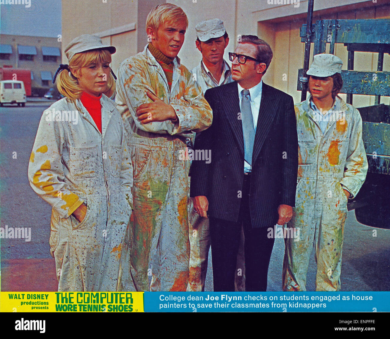 Der Computer Wore Tennis Schuhe, aka: Superhirn in Tennisschuhen, USA 1969, Regie: Robert Butler, Monia: Joe Flynn (Im Anzug Stockfoto