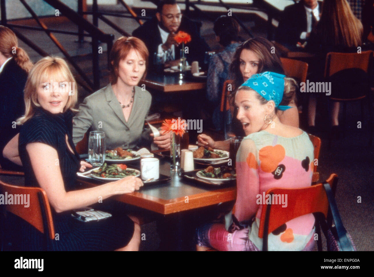Sex and the City, Fernsehserie, USA 1998-2004, Staffel 3, Episode: "Monia: Kim Cattrall, Cynthia Nixon, Sarah Jessica Par Stockfoto