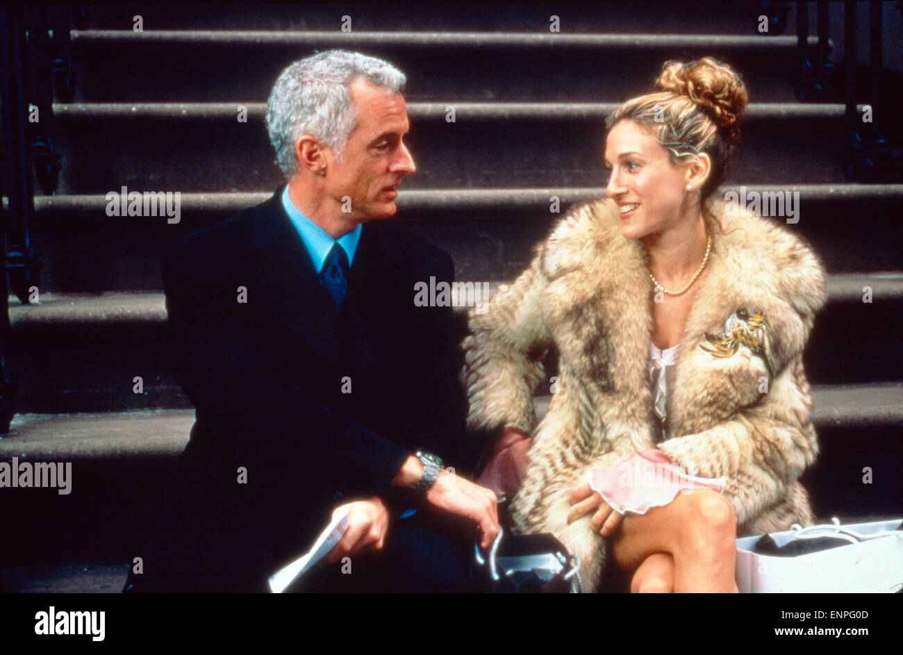 Sex and the City, Fernsehserie, USA 1998-2004, Staffel 3, Episode: 'Wo es Rauch'; Monia: John Slattery, Sarah Jes Stockfoto
