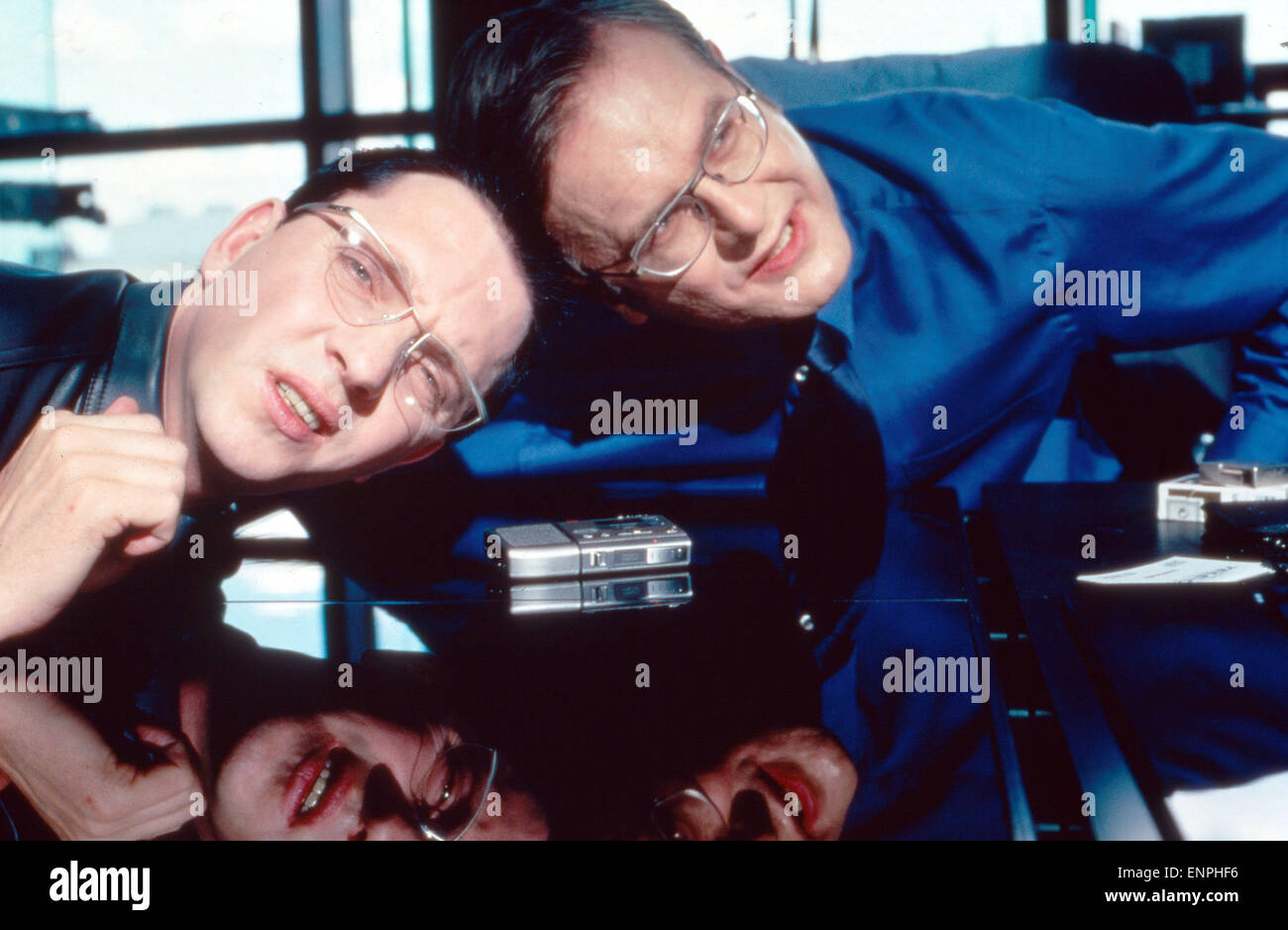 Late Show, Deutschland 1999, Regie: Helmut Dietl, Monia: Olli Dittrich ("Links"); Harald Schmidt Stockfoto