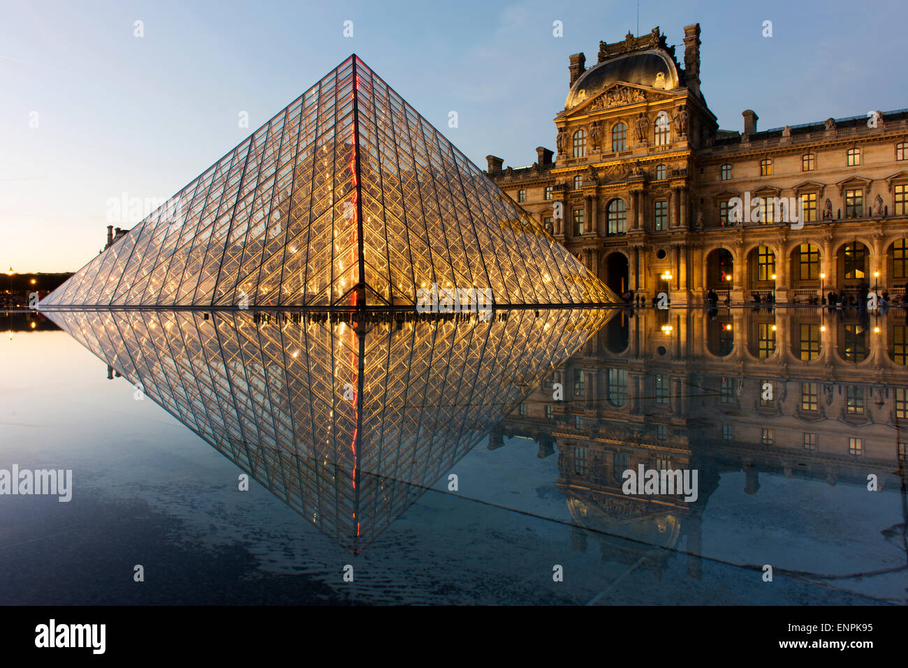 Louvre-Museum. Stockfoto