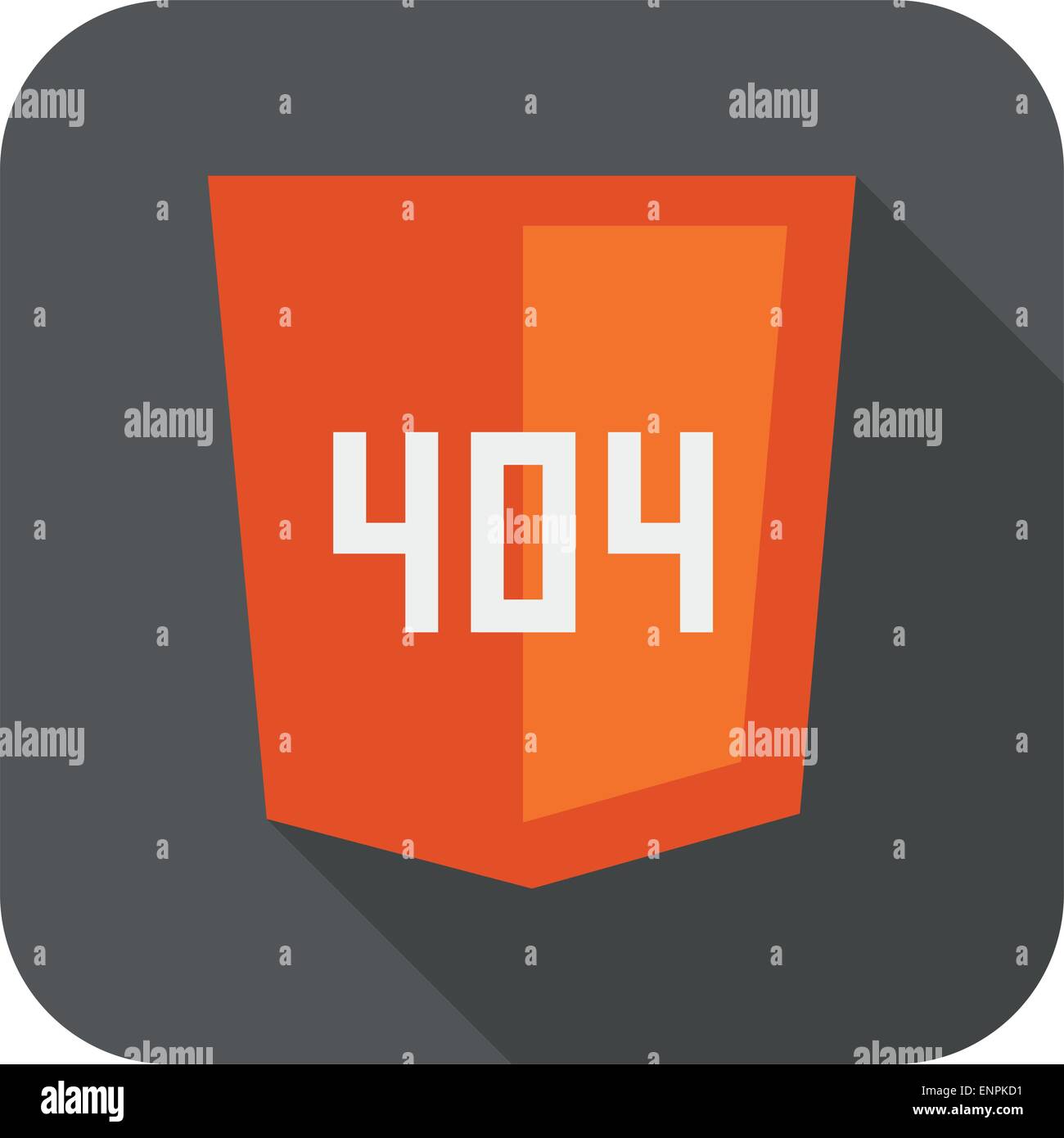 Vektor-Sammlung von Web-Entwicklung-Schild-Schild mit 404-Fehler nicht isolierten Ikone gefunden Stock Vektor