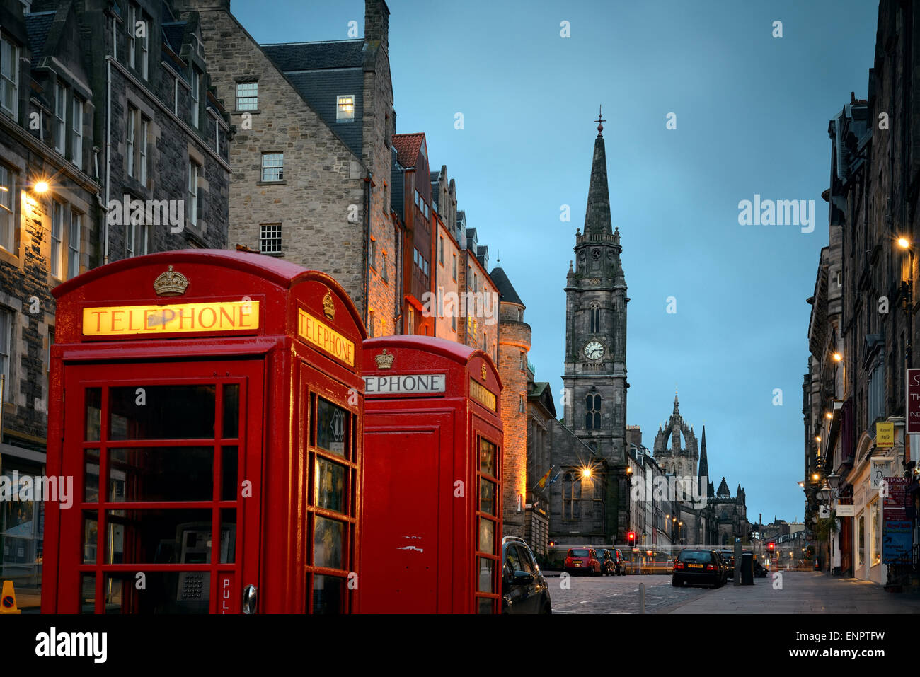 EDINBURGH, UK - Okt 8: Stadt Street View bei 8. Oktober 2013 in