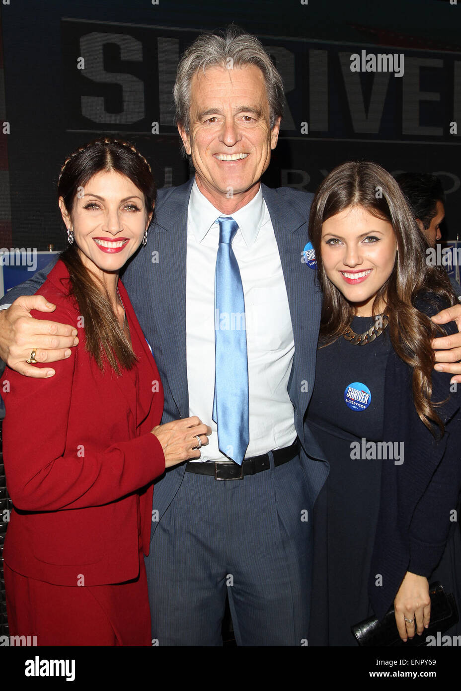 Bobby Shriver für Los Angeles County Supervisor Wahlnacht party Featuring: Malissa Feruzzi, Bobby Shriver, Natasha Lee Where: West Hollywood, Kalifornien, USA bei: 4. November 2014 Stockfoto