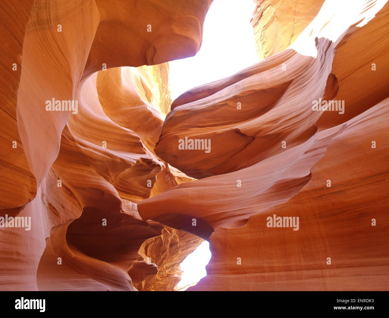 Abstrakte Kurven der Antelope Canyon Stockfoto