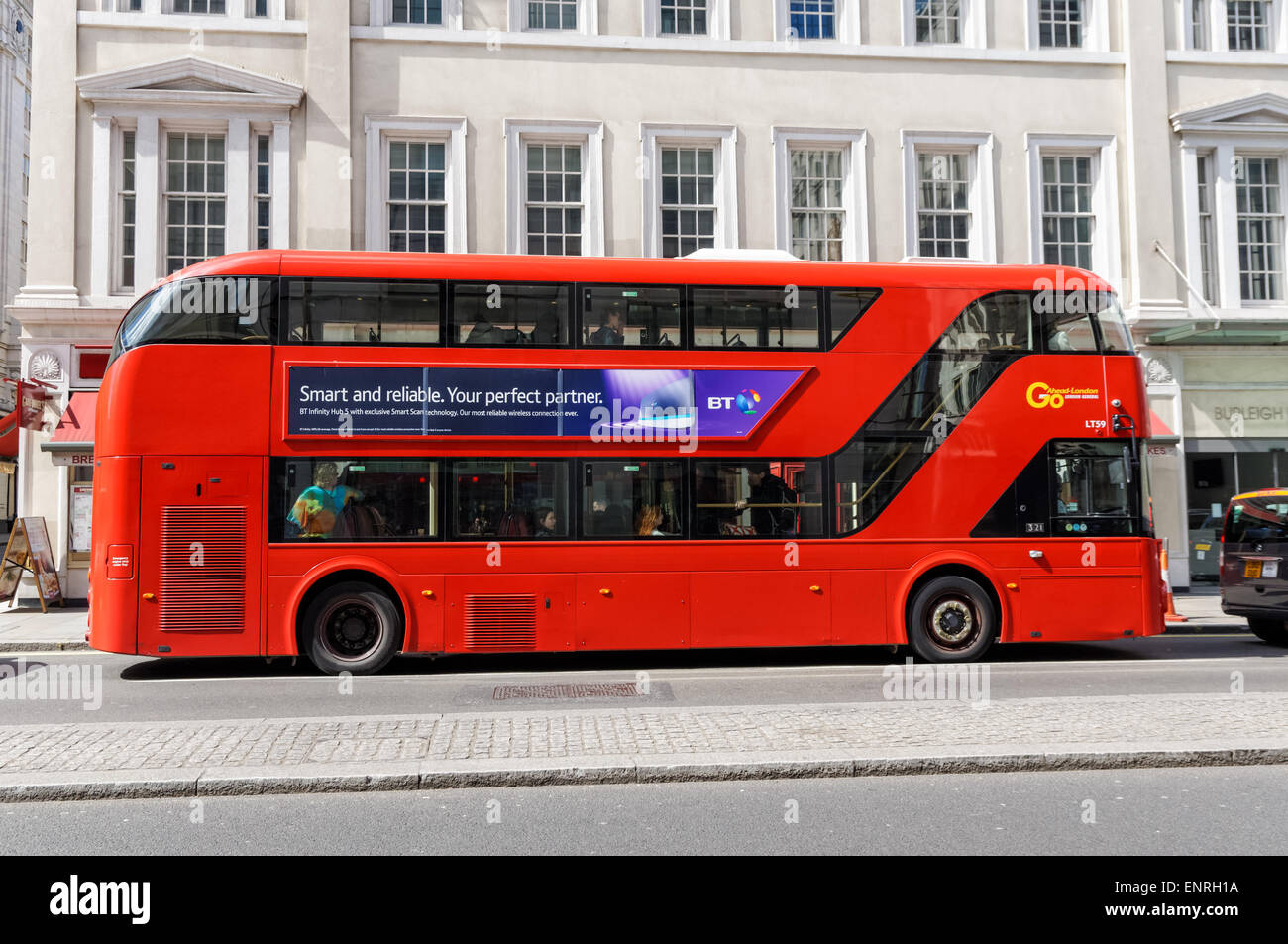 London Doppeldeckerbus, London England United Kingdom UK Stockfoto