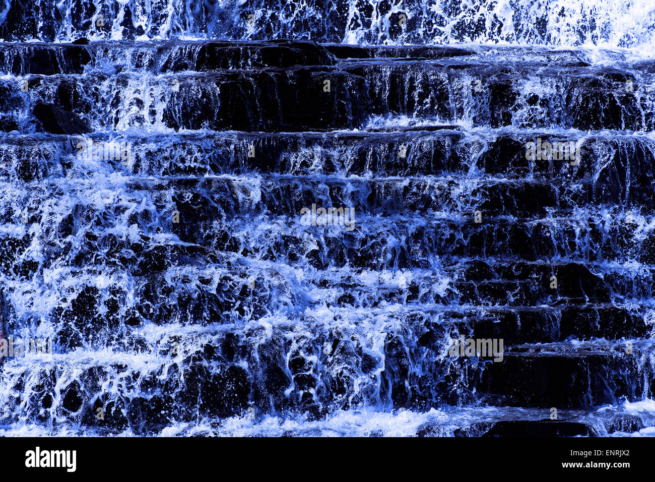 Wasserfall in blaue Färbung Hamilton Ontario Kanada Stockfoto