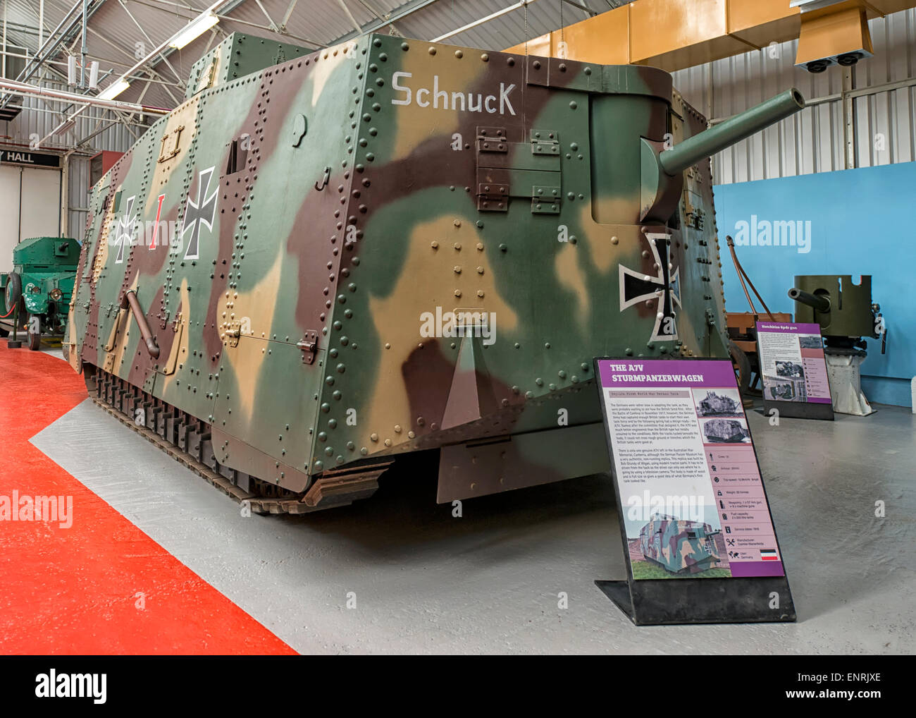 Sturmpanzerwagen A7V Tank im Tank Museum in Bovington, England