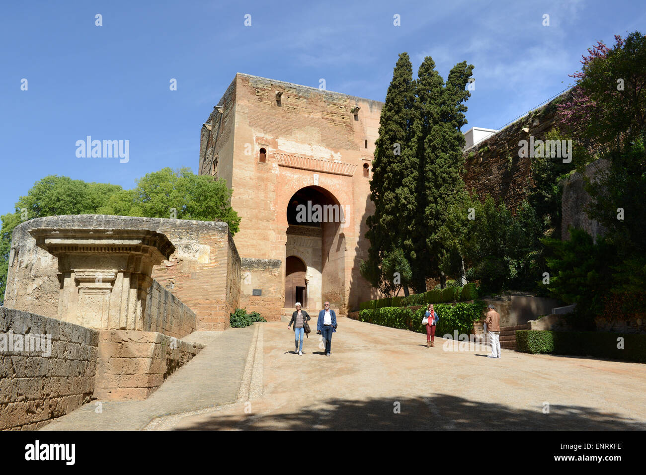 Puerta De La Justicia Alhambra Palast Granada Andalusien Spanien Stockfoto Puerta De La Justicia Alhambra Palast Granada Andalusien Spanien Stockfoto