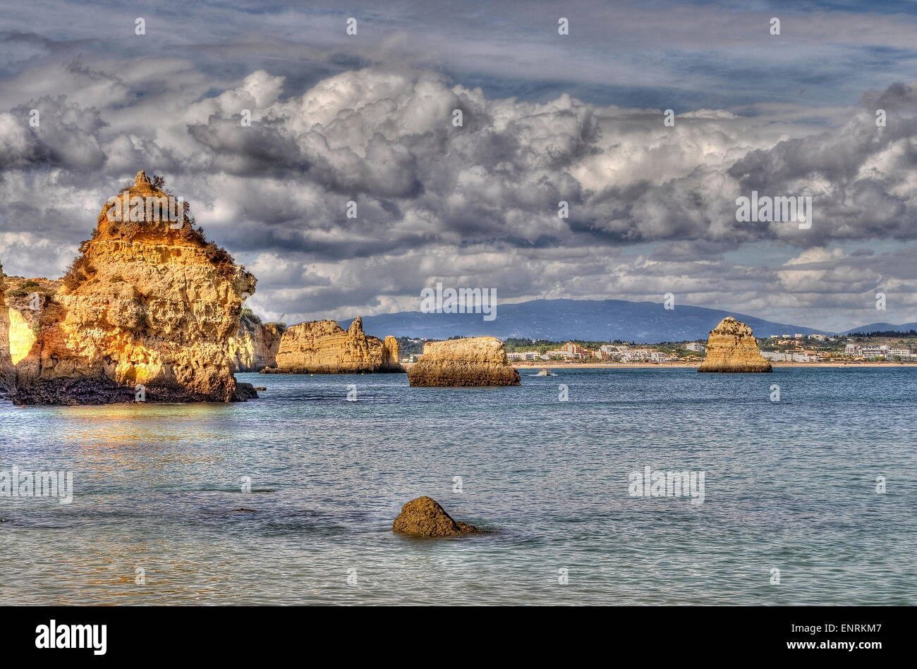 Felsige Küste von Portugal in HDR Stockfoto Felsige Küste von Portugal in HDR Stockfoto