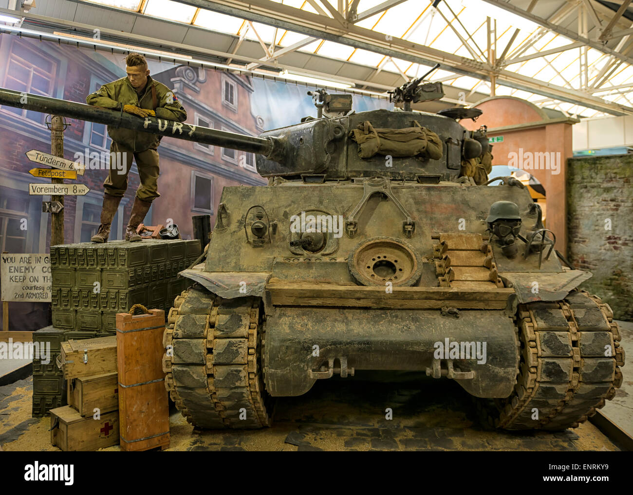 M4 Sherman-Panzer im Panzermuseum in Bovington, England Stockfoto