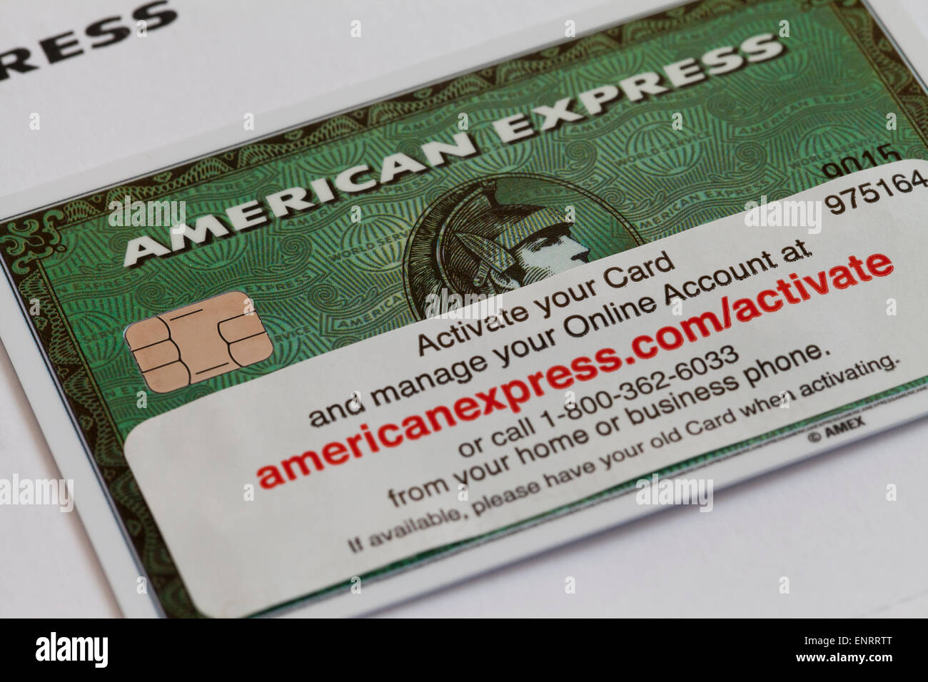 Neue American Express Karte mit Aktivierungsinformationen - USA Neue American Express Karte mit Aktivierungsinformationen - USA