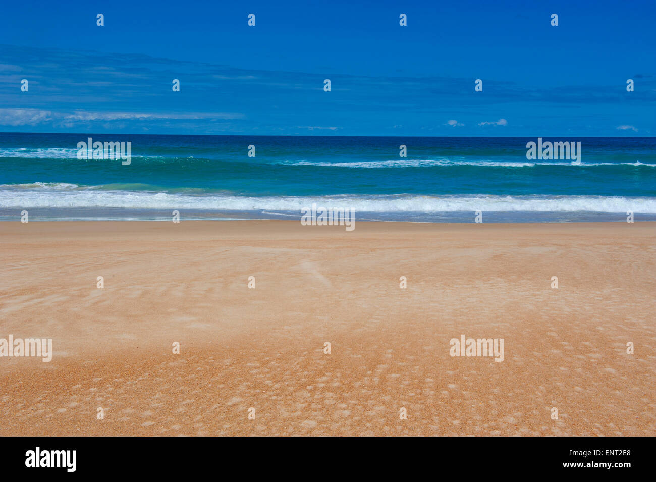 Einsamer Strand an der Ostküste Tasmaniens Stockfoto