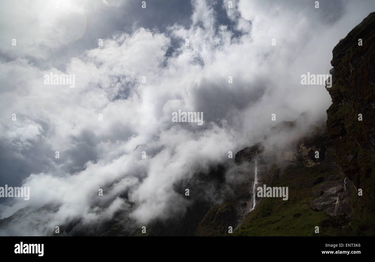 Sea Cloud, Annapurna Sanctuary Trek, Nepal Stockfoto