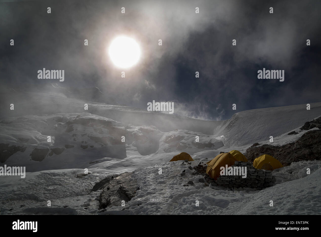 Mera Peak Base Camp, Nepal Stockfoto